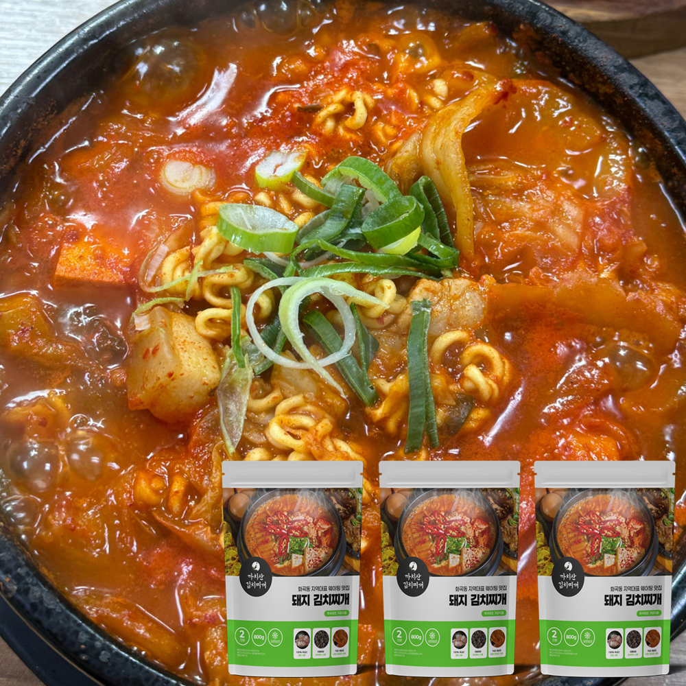 까치산 김치찌개 간편식 즉석조리식품 2인분 돼지