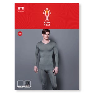 비와이씨 BYC 국내산 보디히트 내의 남성 상하의 세트 byq00