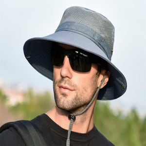 생활의 미쁨 통풍이 우수한 액티브 메쉬 등산모자 그레이 낚시모자남성용