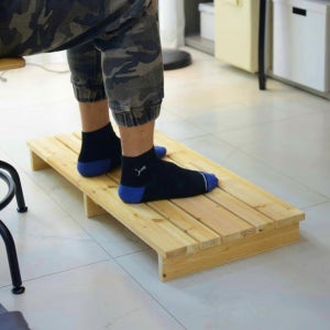 키높이 발판 사무실 책상 의자 발받침대 싱크대 발받침 수유발판 더블발받침대(특대)