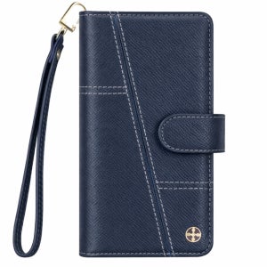 갤럭시A90 5G SM-A908N 지갑 케이스 지퍼 르모 네이비