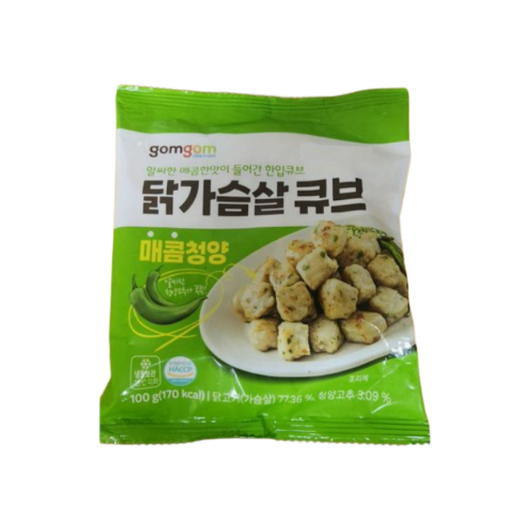 닭가슴살 큐브 매콤청양 제품 이미지