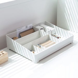 시스맥스 데스크 오거나이저 책상정리용 수납함 펜꽂이 EL 데스크오거나이저, 랜덤