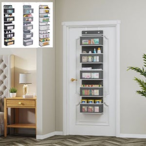 문걸이 5단 수납포켓 옷장정리 소품 바구니 벽수납