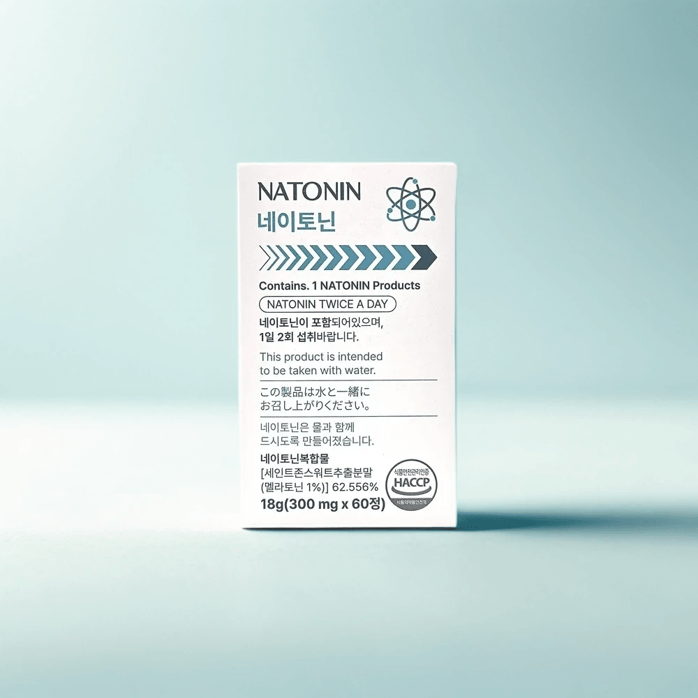 네이토닌 원료 300mg x 60정 활균형제