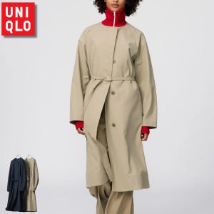 유니클로 C 노카라 롱코트 릴렉스핏