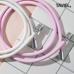 국산 PVC 잔수배출 샤워호스 교체 1.7m 욕실 샤워기호스 물때 꼬임방지 샤워기줄 선물