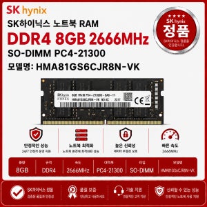 SK하이닉스 DDR4 노트북 RAM 8GB 2666 PC4 21300