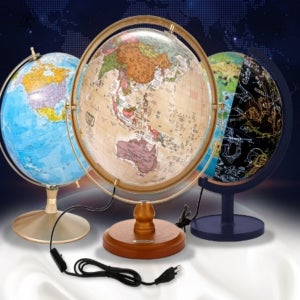 지구본 사무실 꾸미기 인테리어 세계지도 LED 야근 조명