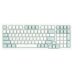 지클릭커제주WK98 8K 무선블루투스기계식키보드 그린라이트 당근주황축 45g