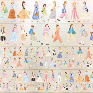 기분 좋은 산책길 수입 PET 마테 스티커 소분컷