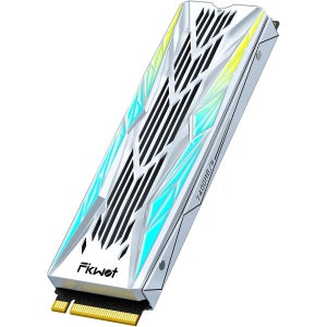 Fikwot FN990 1TB NVMe SSD M.2 2280 PCIe Gen4x4 RGB 방열판 최대 7400MB/s 3D NAND TLC 내부 게이밍 솔리드 스테이트 드라이브
