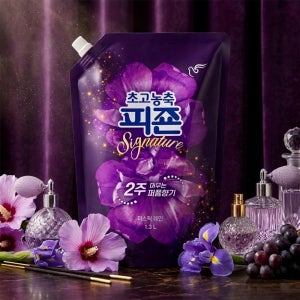 초고농축 피죤 섬유유연제 시그니처 퍼퓸향기 1.3L X 1개 미스틱레인