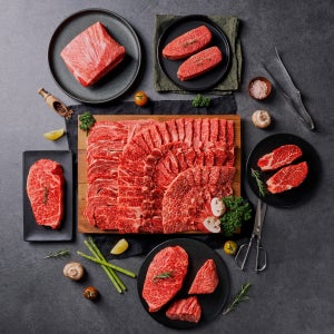 육류천왕 1등급 +1등급 한우 꽃등심 프리미엄 선물세트 소고기 구이용 설