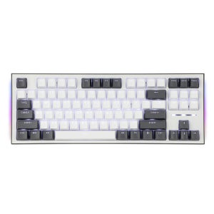 콕스 CK01 TKL 텐키리스 기계식 게이밍 사무용 키보드 화이트그레이, 청축