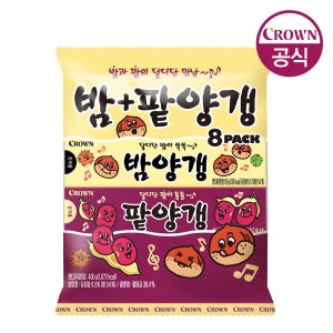 크라운 연양갱 400gx1개 (밤/팥 각 4개)