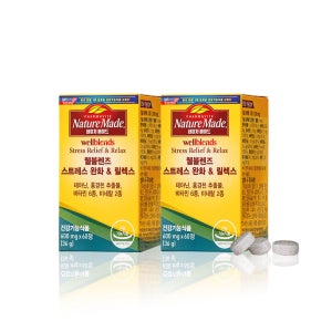 [임박특가]네이처메이드 웰블렌즈 스트레스 완화 & 릴렉스 60정, 2개