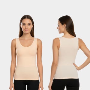 [누누시크] 누드 1+1 복부등살 중간보정 경량 런닝 탱크탑