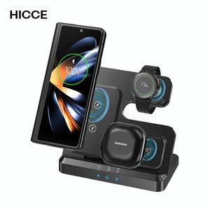 100W 3-in-1 무선 충전 스탠드/ 스마트폰, 워치, 버즈 고속 충전 도크 스테이션