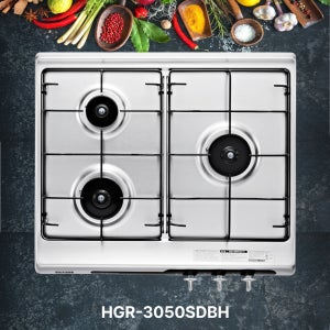 하츠 3구 가스쿡탑 HGR-3050SDBH 빌트인 가스레인지 LNG