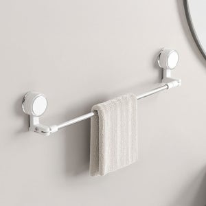 허니앤코 욕실 수건걸이 걸이대 길이조절 무타공 흡착식 화장실 타올걸이