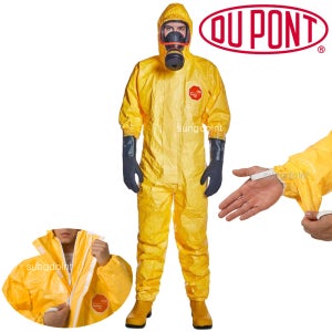 DUPONT tychem2000C plus 내화학 전신보호복 원피스 3형식/레벨6 방호복