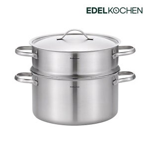 에델코첸 에디션 통3중 IH 냄비 2종 세트 곰솥 24cm + 스티머 24cm 전용찜기 세트