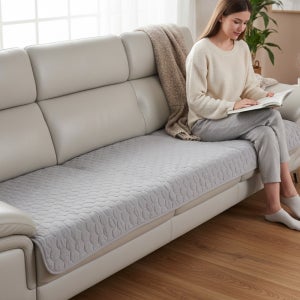 홈집합 코튼 퀼트 핵사곤 소파패드 거실패드 그레이, 4인용