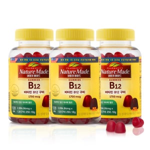 [임박특가]네이처메이드 비타민B12 구미 120구미, 3개