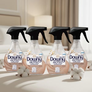 다우니 섬유향수 웜 코튼향 본품 370ml 4개 섬유탈취제