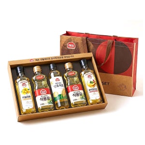 기름선물세트 설 명절선물세트 사조종합 S호 해표 카놀라유 요리유 식용유 식용류 쇼핑백 동봉