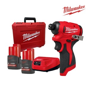 밀워키 12V 2.5Ah 콤팩트 브러쉬리스 임팩트 드라이버 세트 M12 BLIDRC-252C