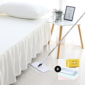 베르지아 노터치 밀대 청소기+정전기 청소포 30장+물 청소포 20장