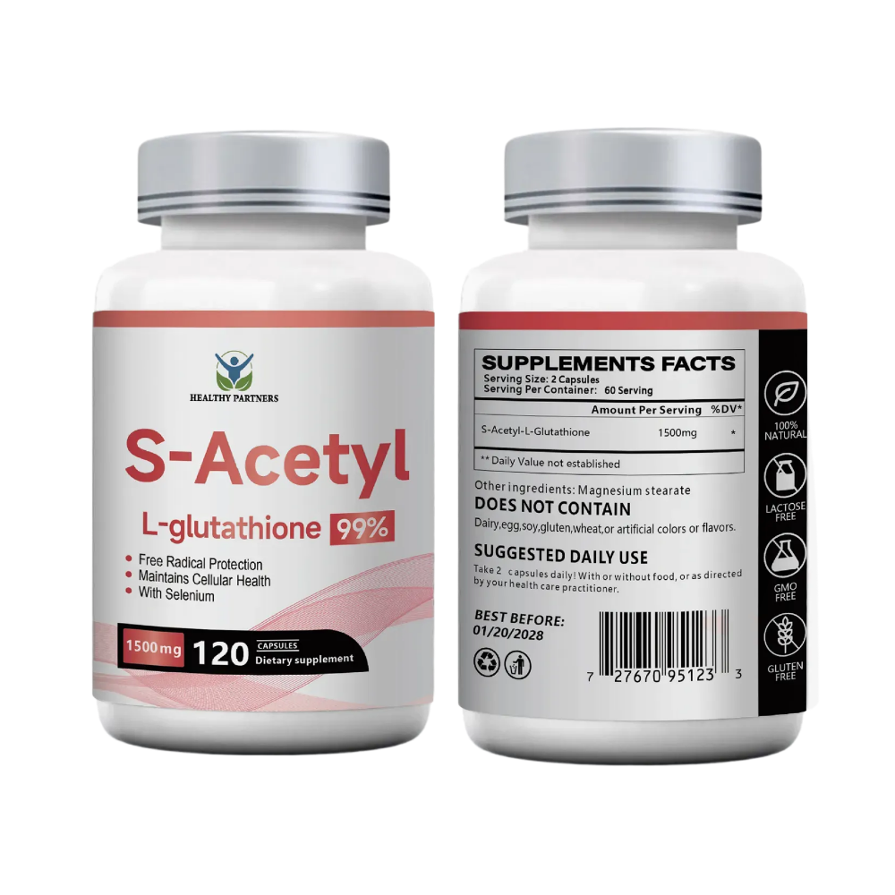 고함량 S 아세틸 L 글루타치온 1500mg <b>NAC</b> 대체성분 120캡슐, 1개