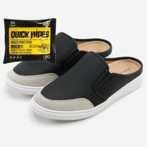 남자 슬리퍼 사무실 실내화 남성 뮬 슈즈 2색 신발 세정티슈 세트