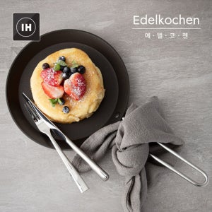 에델코첸 인덕션 스텐 전팬 28cm 통3중 코팅 팬케이크팬 크레이프팬