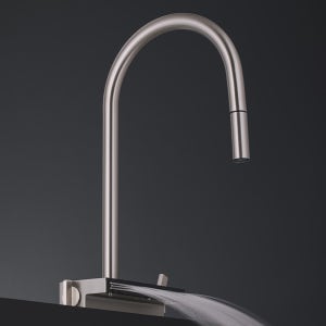 토이스수전 무광 니켈 싱크대 주방 폭포 수전 노베라 3way