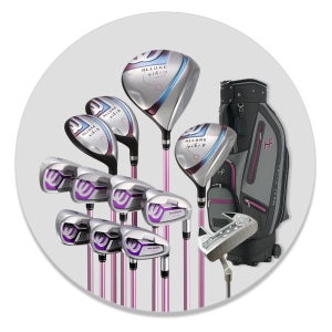 엠유 비키3 여성 풀세트 골프클럽 (12pcs) 휠 캐디백 포함