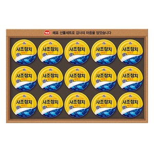 해표 사조 살코기참치1호 참치선물세트 설 명절선물 캔 통조림 쇼핑백 동봉