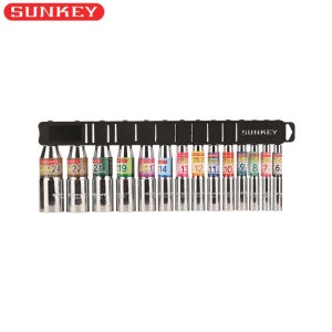 썬키 롱비트소켓 세트 SKB-14S 롱복스알 임팩 육각 14PCS