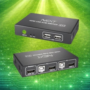 이지넷 1:2 USB HDMI 4K 듀얼모니터 KVM스위치 NEXT-7102KVM-4K