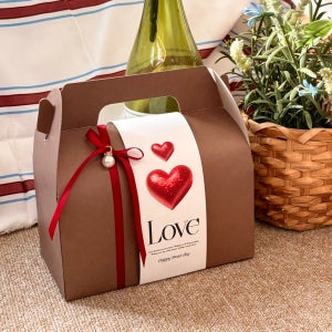 하트 발렌타인데이 띠지 화이트데이 선물포장 답례품 종이 띠지