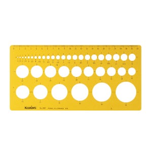 KORING 템플렛K-101F/원형정규 템플레이트