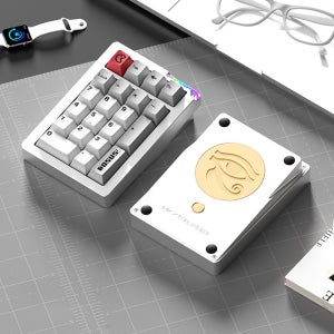 WEIKAV STARS21 기계식 숫자 넘버 텐키 알루미늄 키패드 완제품 실버 - 게임