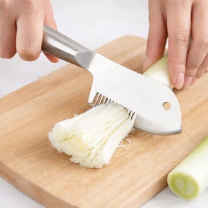 Jeepsaram 스텐일체형 파채 칼 파절기 파채기 탕파기 대파 슬라이서