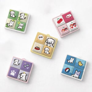 토독토독 화이트댕댕 키캡 키링 청축 키보드 호환 스트레스 해소 커플 우정 키캡 키링 단품 GF