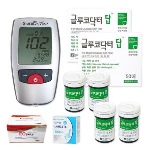 당뇨 검사 키트 약국 혈당 측정기 당측정 관리 당뇨 자가 진단 당 체크 기계 세트