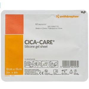 시카케어 흉터밴드 12cmx15cm 제왕절개 수술후 갑상선 흉터 관리 케어 겔로이드 상처