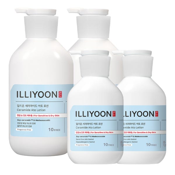 일리윤 대용량 보습 바디로션 세라마이드 아토 580ml+300ml 2세트 (1760ml)
