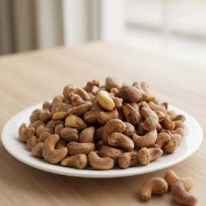 명식품본사 껍질째 구운캐슈넛 [대포장] 캐슈너츠 1kg, 5개